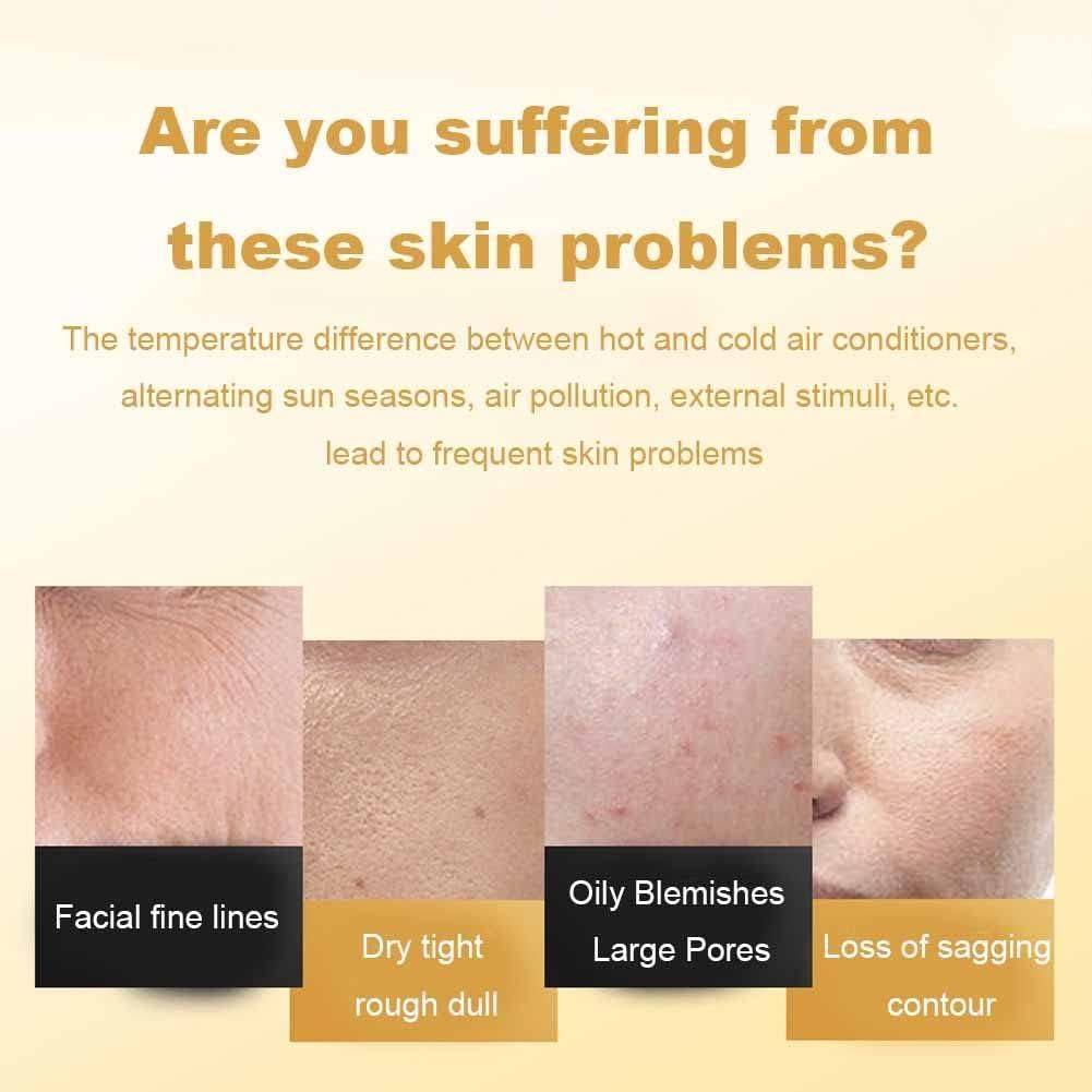 98.4% Pure Gold Peel-Off Mask – Anti-Wrinkle, Pore-Cleansing & Glowing Skin (Pack of 2)