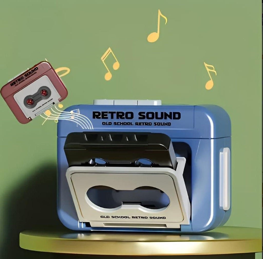 Retro Sound™ Mini Tape Keychain – Old-School Music Keychain with Sound Effects