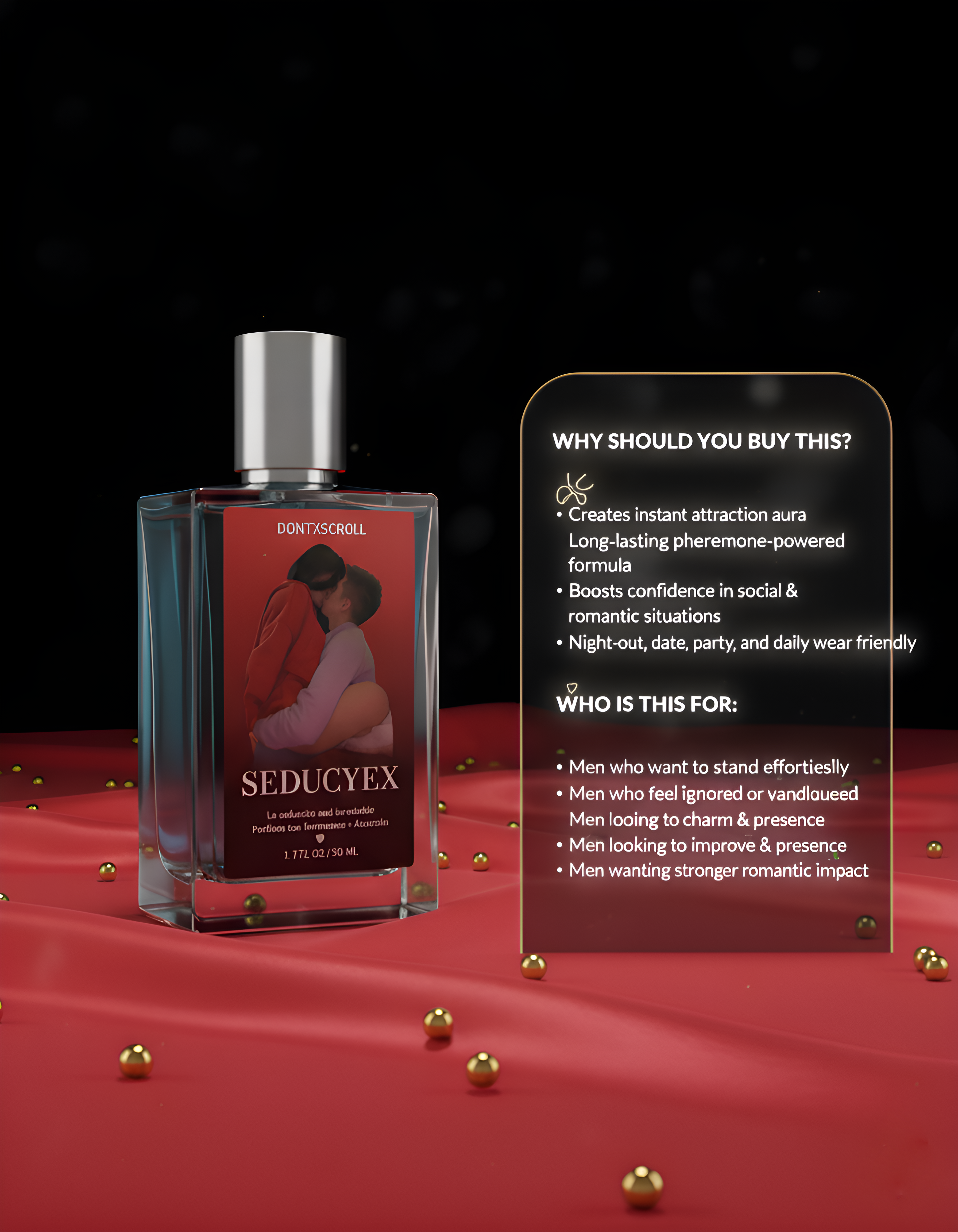DONTXSCROLL™ SEDUCEYEX– Ultra-Long Lasting Seductive Perfume for Men (50ML × 2)